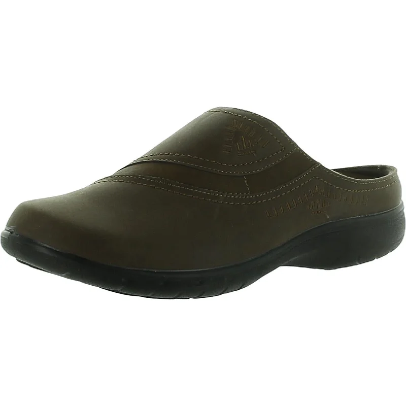 Flats for minimalist style-Easy Street Womens Faux Leather Slip On Clogs