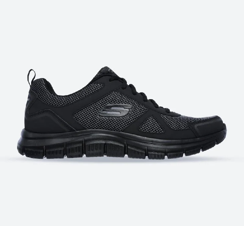 Athletic shoes for womenMen's Wide Fit Skechers 52630 Track Bucolo Sports Sneakers - Black