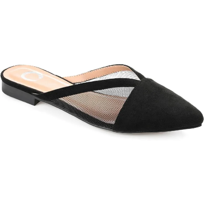 Flats for Australian brand-Journee Collection Womens Reeo Leather Pointed Toe Mules