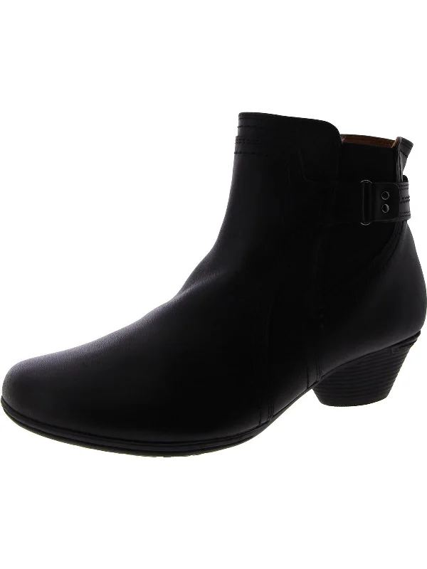 What are suave ankle boots-boots for short walks-Womens Leather Zipper Ankle Boots