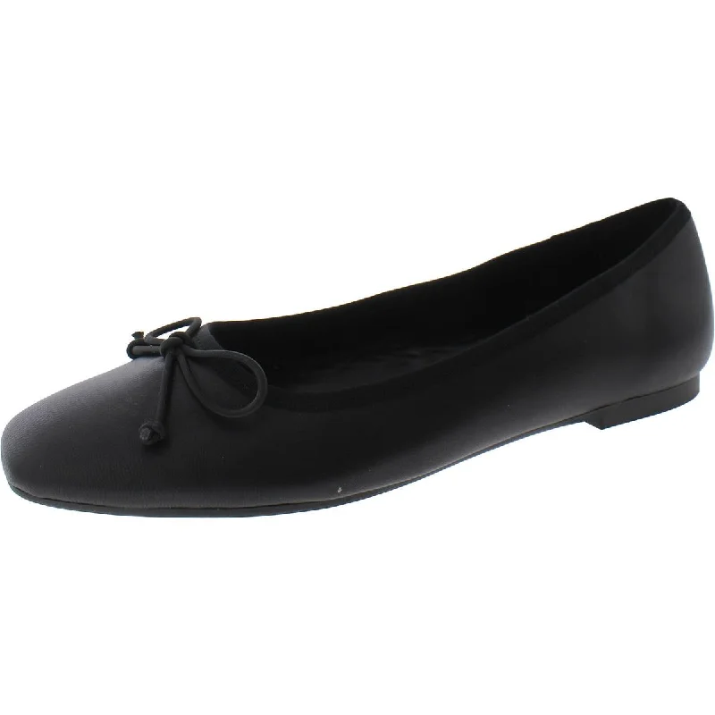 Flats for workshop-Aqua Womens Glee Leather Ballet Flats