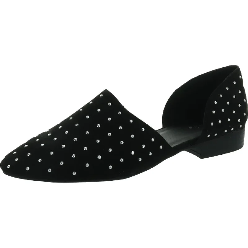 Flats for premium brand-Qupid Womens Soric Studded Embellished D'Orsay