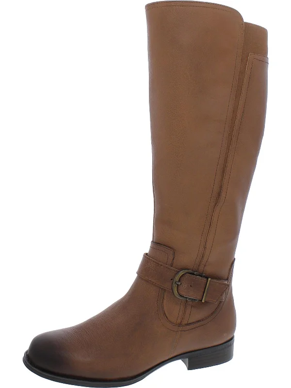 Jayden Womens Leather Knee-High Boots