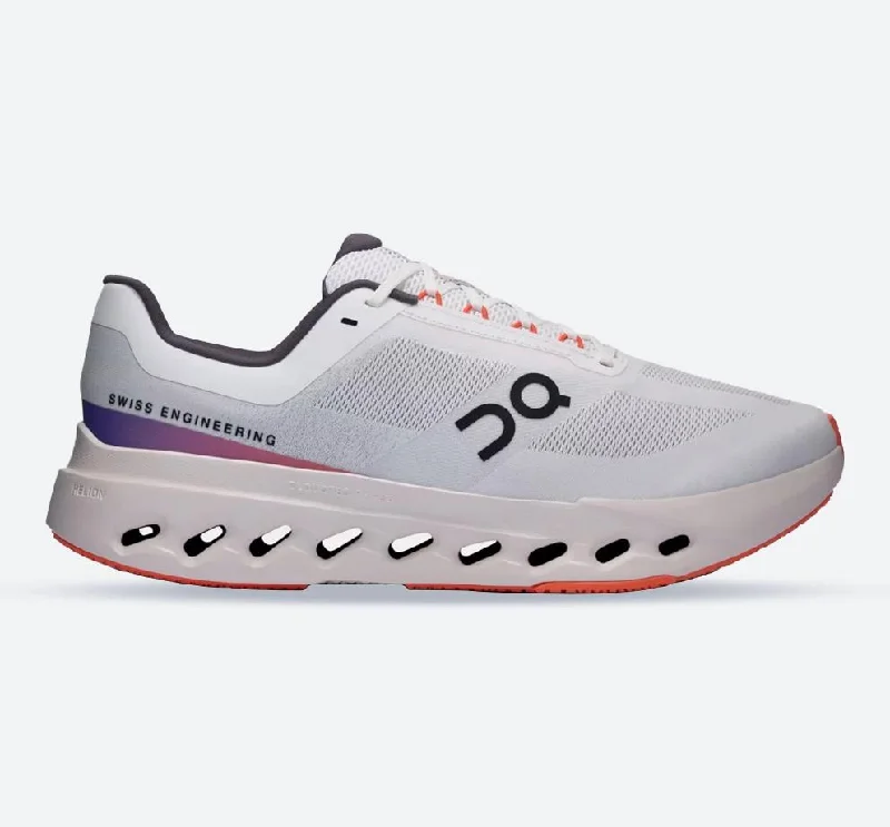 Athletic shoes with fitness appsWomen's Wide Fit On Running QC Cloudsurfer Next Wide Training Sneakers - White/Flame