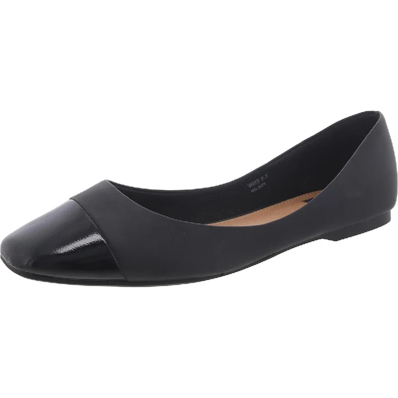 Flats with crystal toe-Dolce Vita Womens MELINDA Round toe Patent Flat Shoes