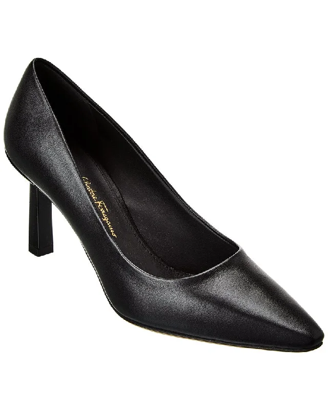 Ferragamo Justina Leather Pump