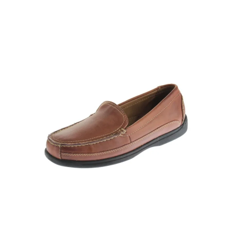 Dockers Mens Catalina Leather Contrast Stitching Smoking Loafers