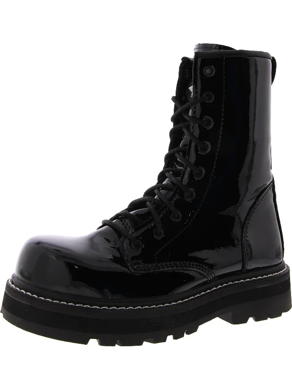 Fortune Womens Patent Slip-Resistant Work & Safety Boots