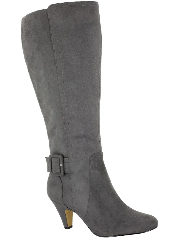 Troy II Plus  Womens Zipper Tall Knee-High Boots