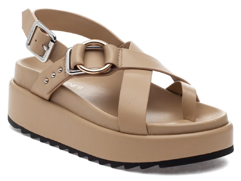 Sandals for laid-back summers-J Slide: Solara in Sand Leather