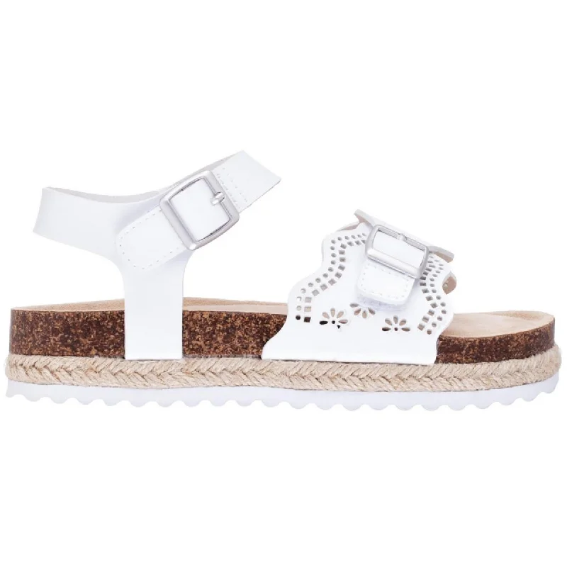 Sandals with sleek minimalist design-Nina Girls Francis Big Kid Adjustable Slingback Sandals