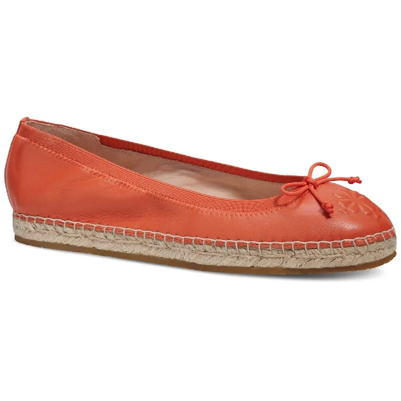 Flats with hard style-Kate Spade New York Womens Clubhouse Espadrille Leather Embossed Ballet Flats