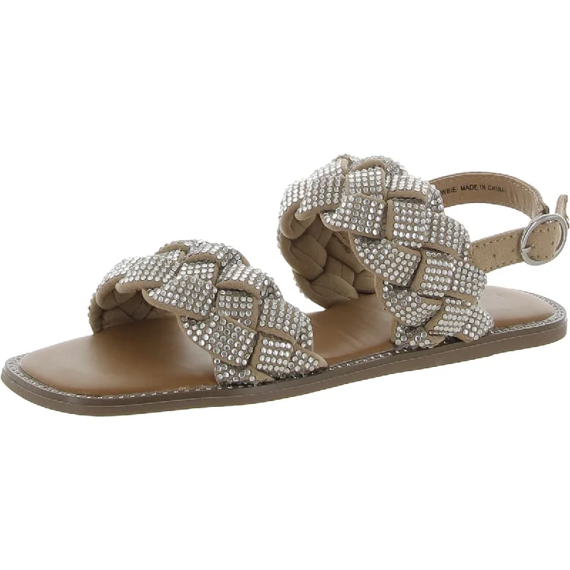 Sandals for summer strolls-Steve Madden Girls Newbie Little Kids Ankle Strap Slingback Sandals