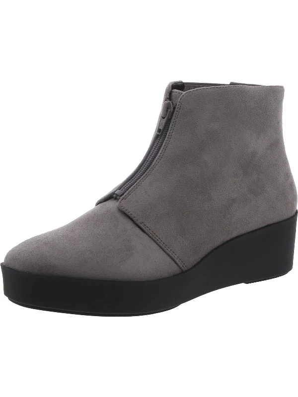 Where to buy sharp ankle boots-boots with quick fit-Carin Womens Faux Suede Zipper Ankle Boots