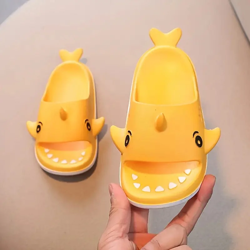 slippers for wet softnessKids shark slipper