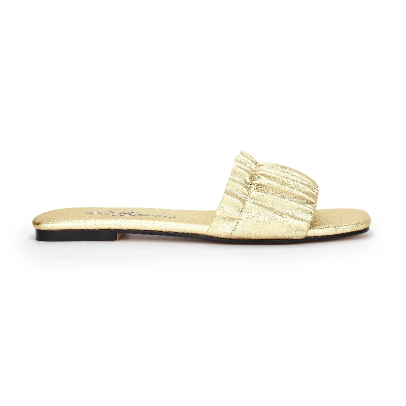 slippers with lasting midsolesNyla Slide in Gold