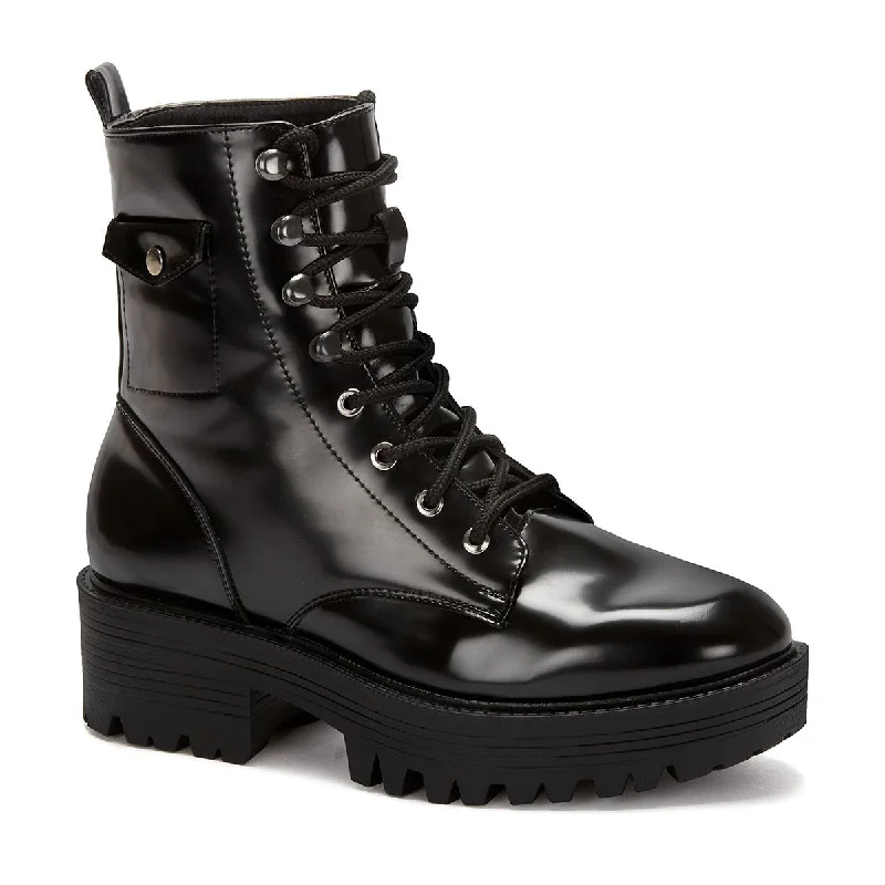 Andrea Patent Combat Boots