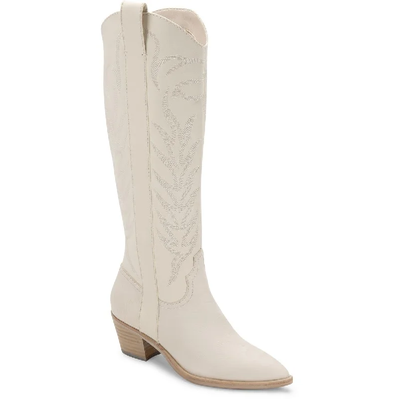 Solei Womens Leather Tall Cowboy, Western Boots