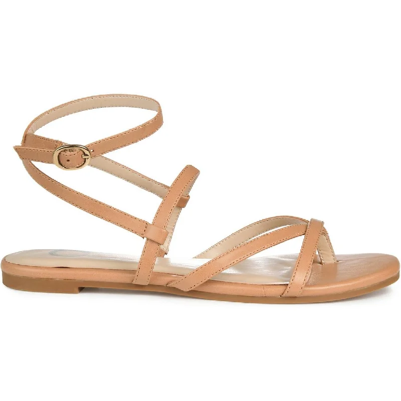 Sandals with soft cork footbeds-Journee Collection Womens Serissa Thong Flat Slingback Sandals