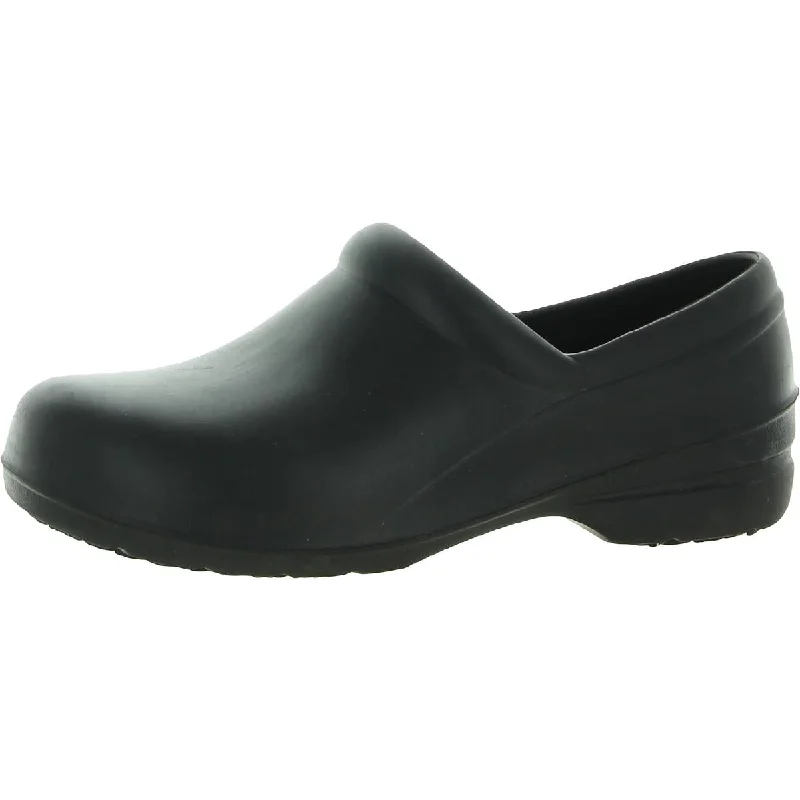 Flats for Christmas market-Easy Works by Easy Street Womens Kris Slip Resistant Mules Clogs