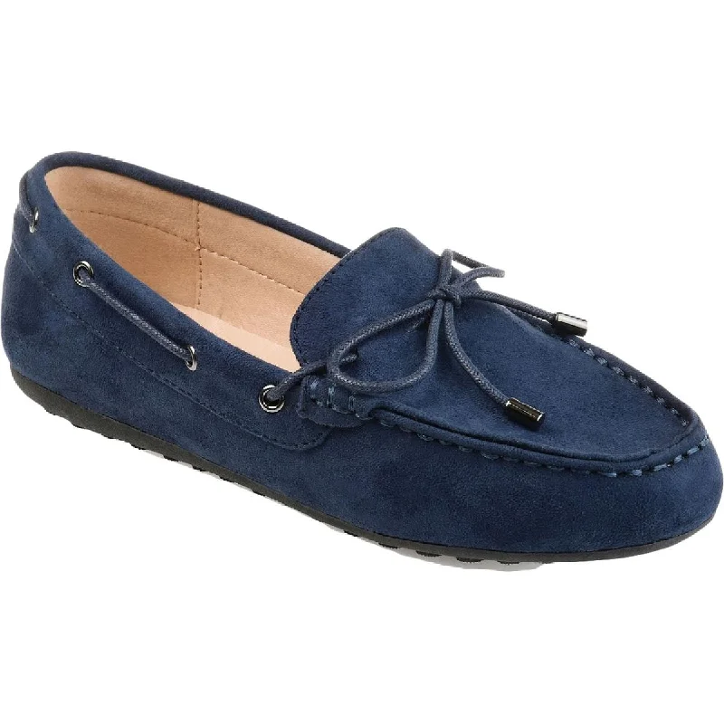 Journee Collection Womens Thatch Suede Slip On Loafers