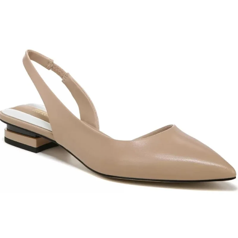 Flats for morning walk-Franco Sarto Womens TYRA Leather D'Orsay Slingbacks