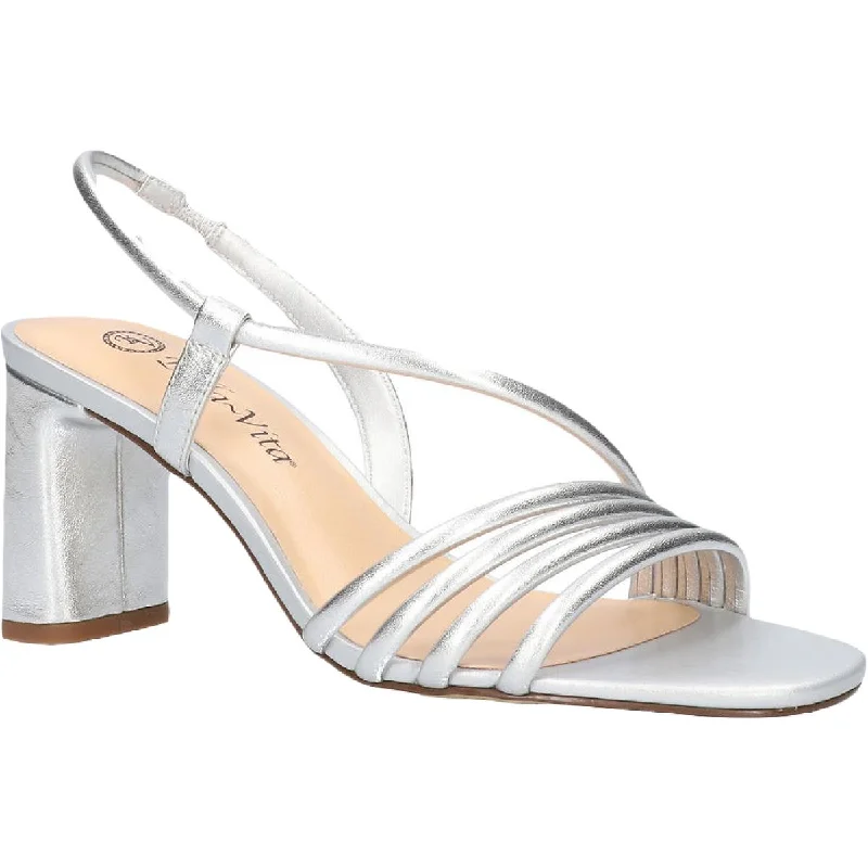 Sandals for relaxed Sundays-Bella Vita Womens Zariah Leather Slingback Dress Sandals