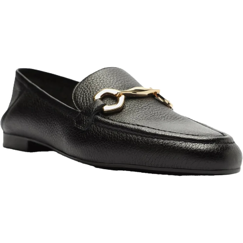 Arezzo Womens EMMA Leather Round toe Loafers