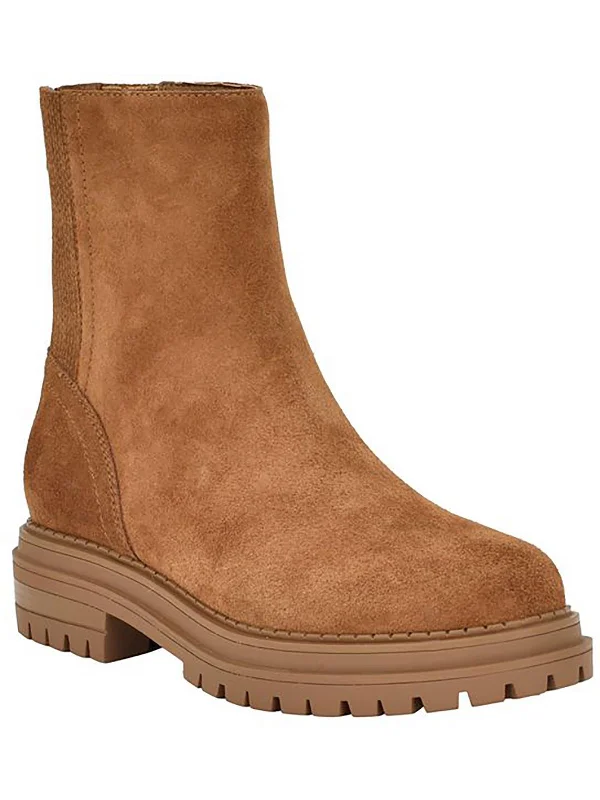 Are ankle boots in style 2025-boots for snowy days-Greg Womens Suede Ankle Ankle Boots