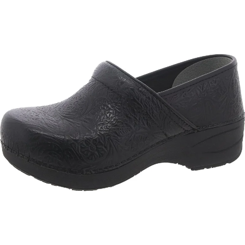 Flats for preppy style-Dansko Womens Leather Slip On Clogs