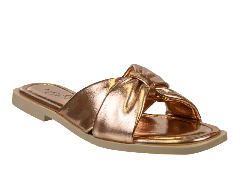 Sandals with padded soles-NAKED FEET - GOA in BRONZE Flat Sandals