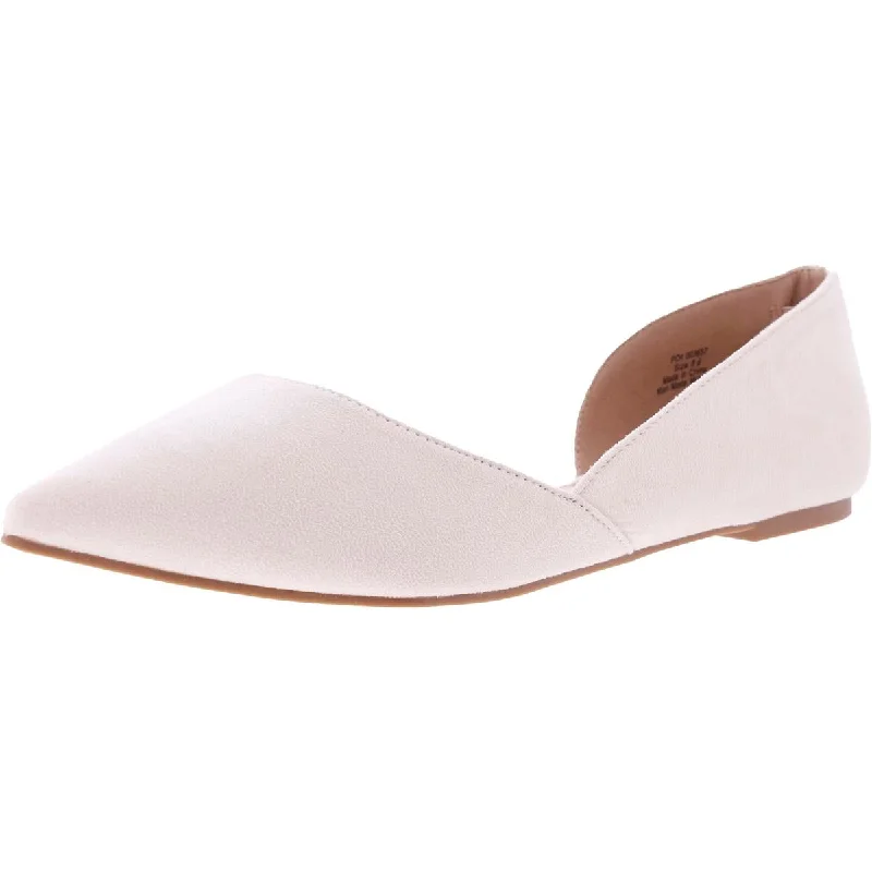 Flats with split design-Journee Collection Womens Pointed Toe Slip On D'Orsay