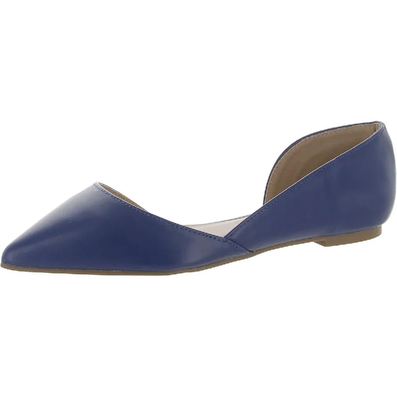 Flats with cushioned style-Journee Collection Womens bhfo Faux Leather Slip On Flat Shoes