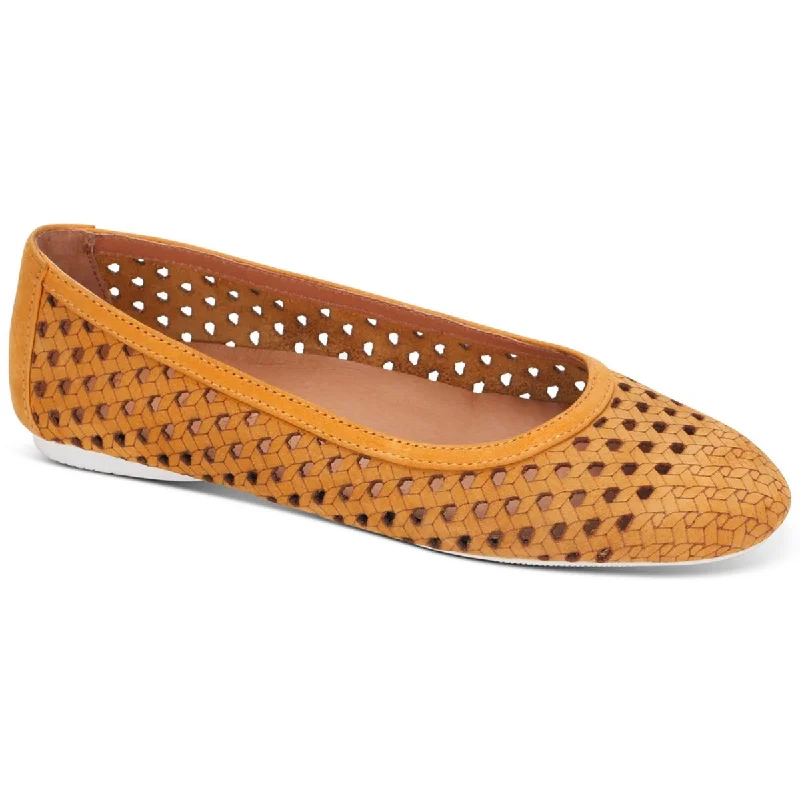 Flats for family gathering-Gentle Souls by Kenneth Cole Womens Eugene Travel Suede Slip On Ballet Flats