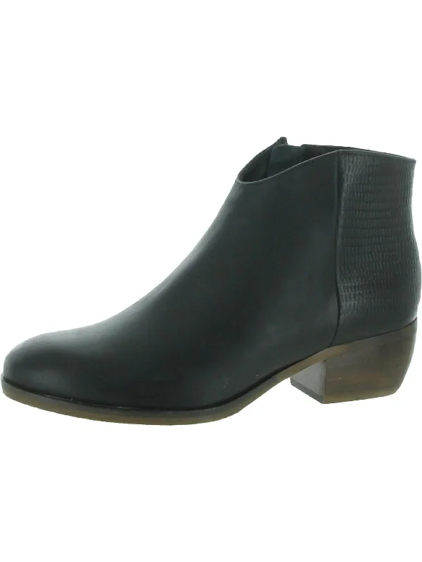 How to break in new ankle boots-hunter boots for rain-Mila Myth Womens Leather Round Toe Ankle Boots