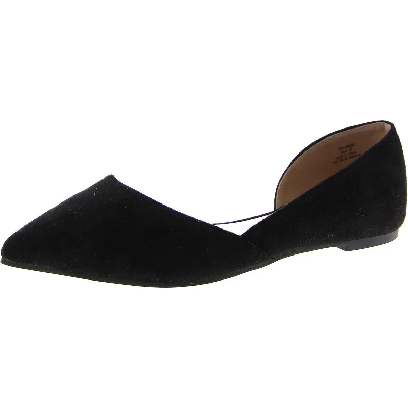 Flats for Japanese brand-Journee Collection Womens Pointed Toe Open Side D'Orsay