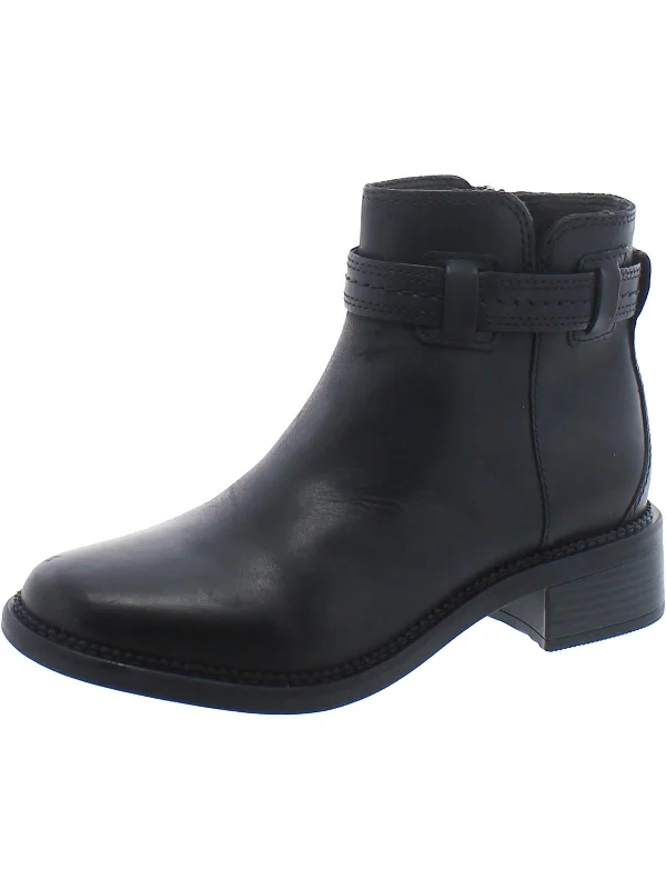 Best ankle boots for winter warmth-boots for outdoor wear-Womens Comfort Insole Faux Leather Ankle Boots