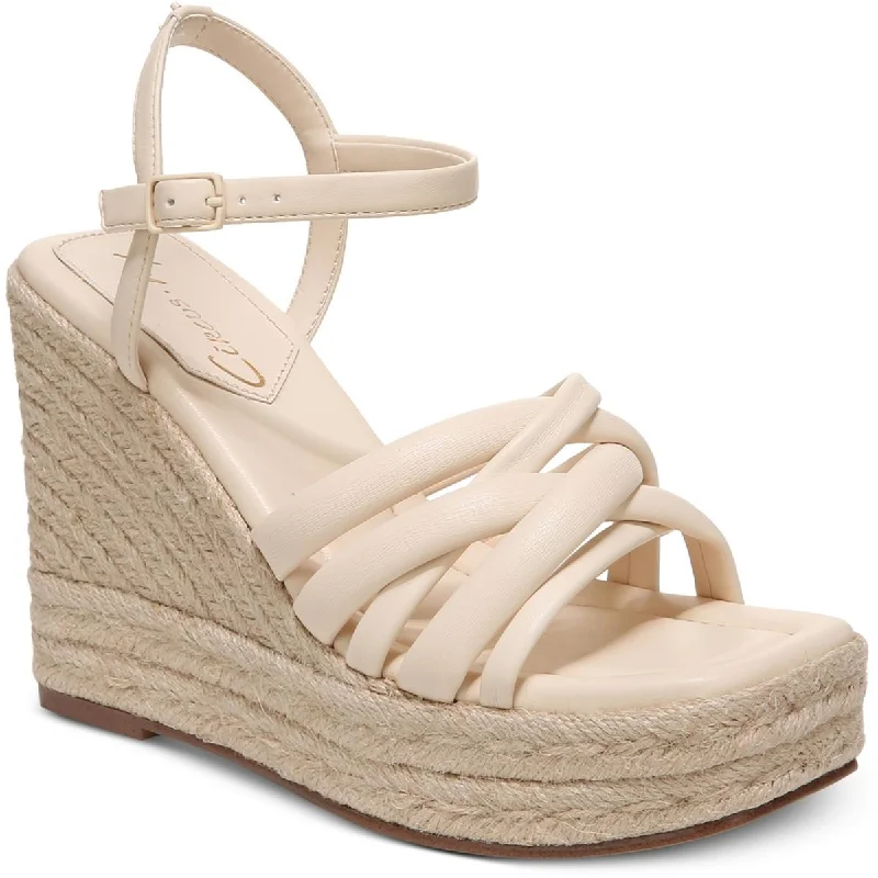 Sandals with colorful bead accents-Circus by Sam Edelman Womens IRENE Comfort Insole Espadrille Wedge Sandals