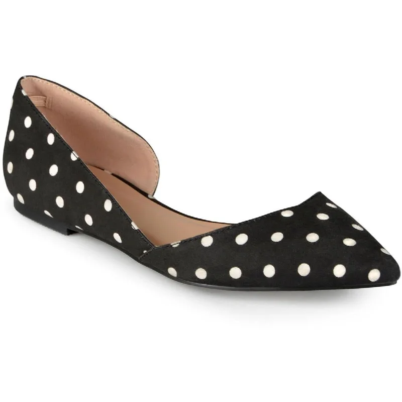 Casual flats women-Journee Collection Womens Cortni Pointed Toe Slip On D'Orsay