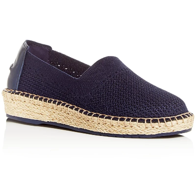 Flats for Labor Day-Cole Haan Womens Cloudfeel Leather Trim Slip On Espadrilles