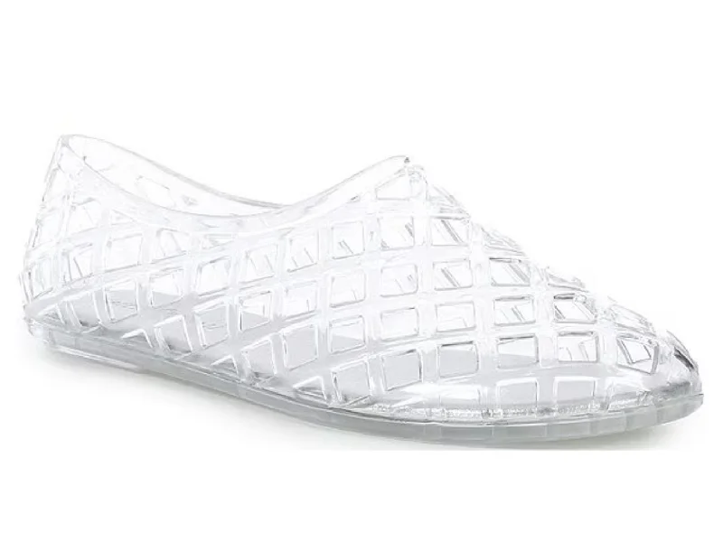 Sandals for coastal outings-Jeffrey Campbell: Jellz in Clear Silver