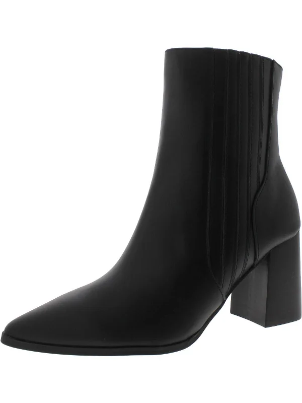 Are ankle boots good for concerts-boots with firm grip-Indi Womens Leather Pointed Toe Ankle Boots