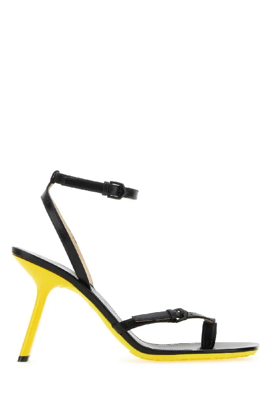 Sandals with decorative straps-LOEWE Elegant Petal Style Sandals with 10.5 cm Heel