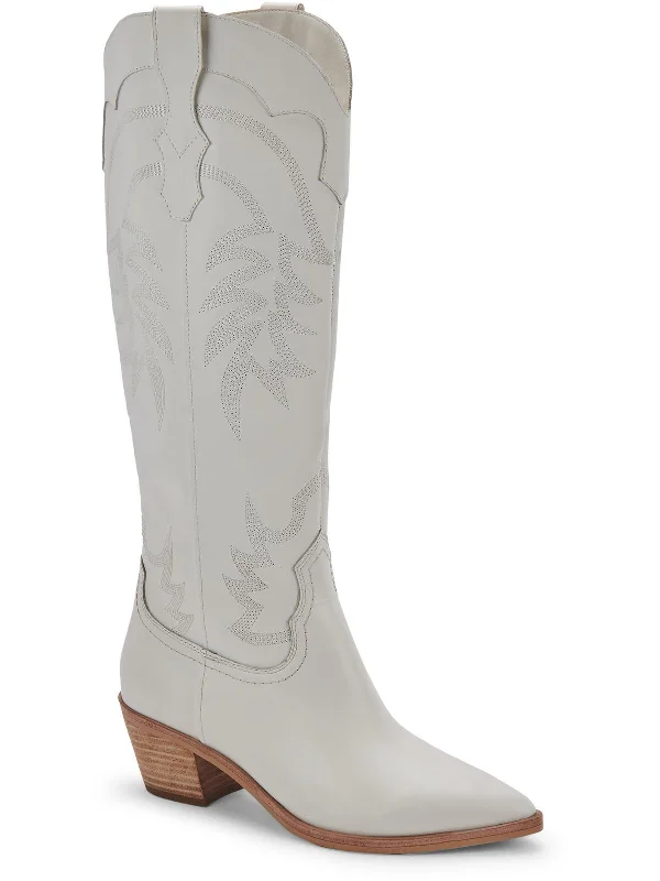 Solida Womens Leather Mid-Calf Cowboy, Western Boots