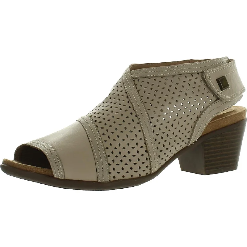 Sandals with durable heels-Array Womens Kensley Leather Slip On Heel Sandals