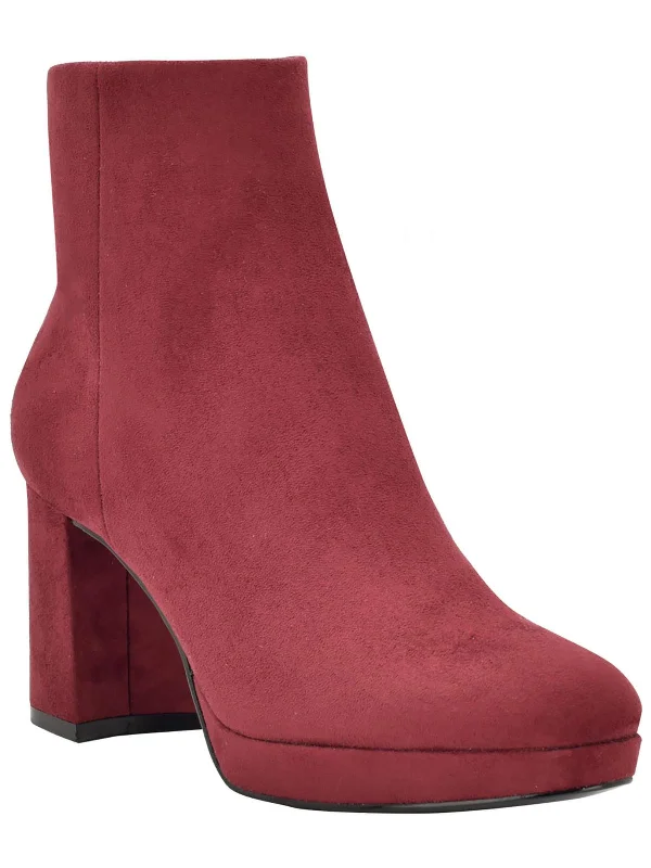 Are ankle boots good for airports-boots for tough conditions-UDA2 Womens Faux Suede Platform heel Ankle Boots