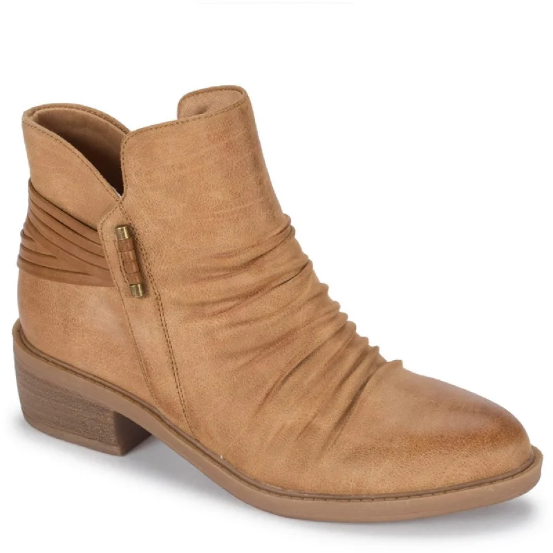 Best ankle boots for evening wear-boots with thick soles-Sazzie Womens Faux Suede Zip-up Ankle Boots