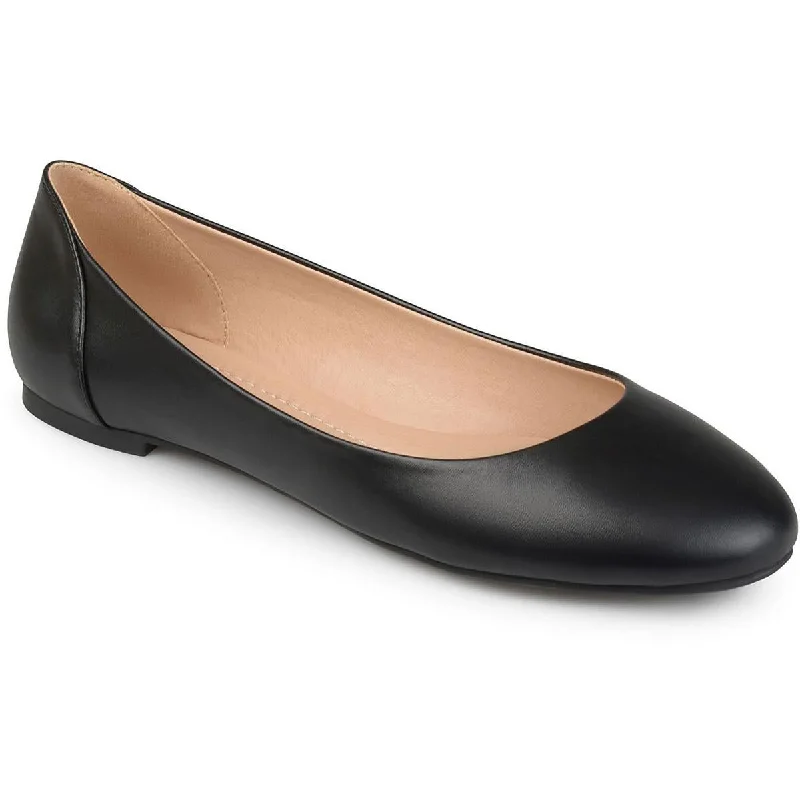 Flats for subtle look-Journee Collection Womens Slip On Round Toe Flat Shoes