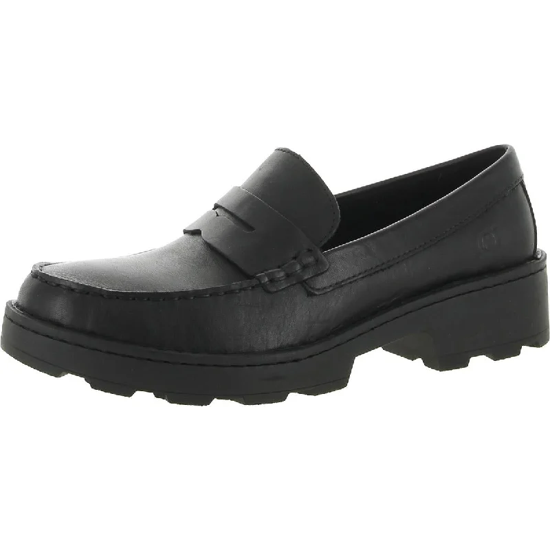 Born Womens Leather Slip On Loafers