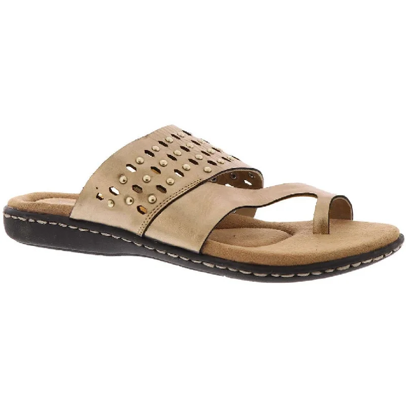 Sandals for summer comfort-Array Womens Catalina Leather Studded Slide Sandals